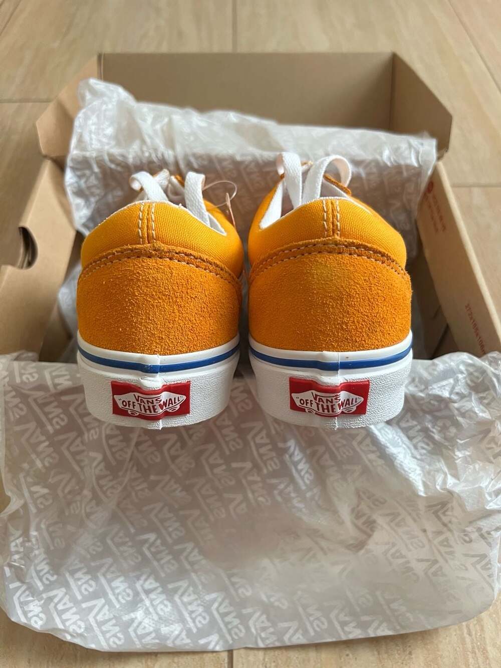 Vans Old Skool Zinnia Orange Suede Canvas Shoes Women's 5.5 / Men's 4.0 - Picture 6 of 7